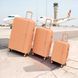 Набор чемоданов Nuri PP6608+C Peach 3в1 с USB и расширением S M L G_PP6608+C Peach PZ фото 4