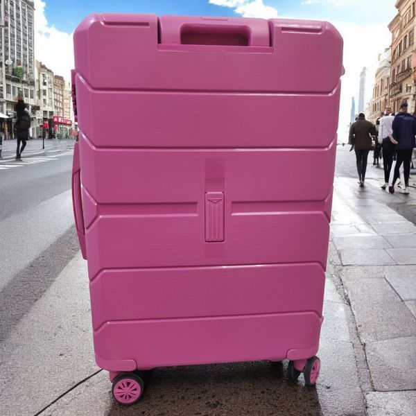 Валіза TM MCS V366 Fuchsia на 4 колесах матеріал поліпропілену найкращої якості розмір L 9911 фото