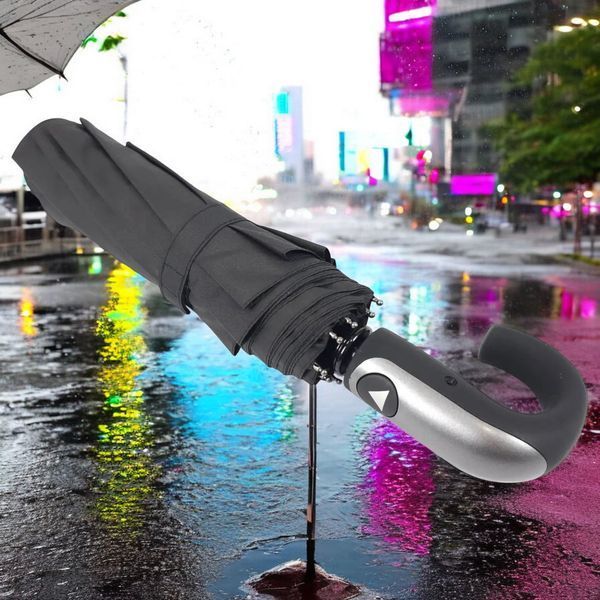 Зонт мужской Sponsa Rainy Day SABJ501 Black полуавтомат на 9 спиц 9497 фото