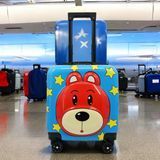 Дитяча валіза H&H Blue Star Bear ABS-пластик на 4 коліщатках 35 літрів із кодовим замком S_D-5 pz фото