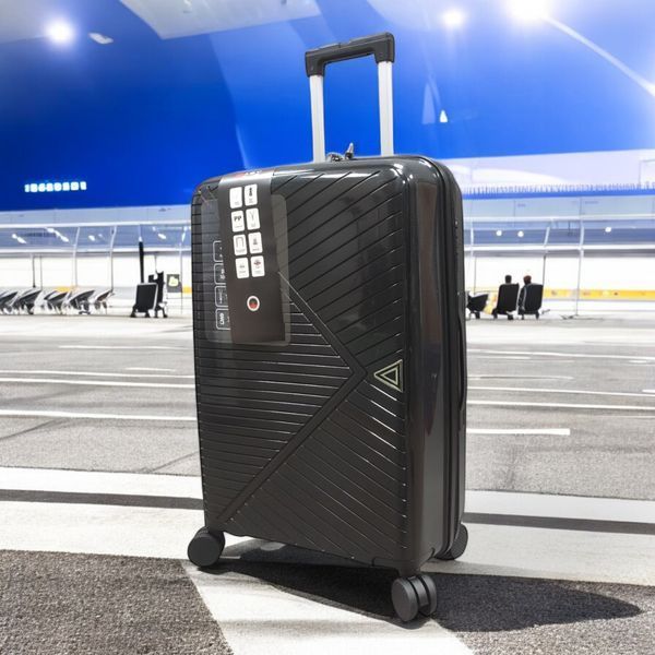 Чемодан Easy Move PP304 Dark Gray полипропилен на 4-х колёсах размер L 105 литров с кодовым замком 10472 фото