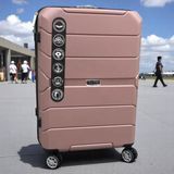 Валіза Wings PP06 Rose Gold поліпропілен на 4 колесах розмір S 43 літри з кодовим замком 12867 фото
