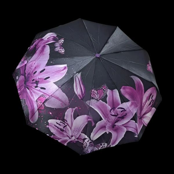 Женский зонт полуавтомат Frei Regen Lily Fap817 Purple на 9 спиц 11804Purple фото